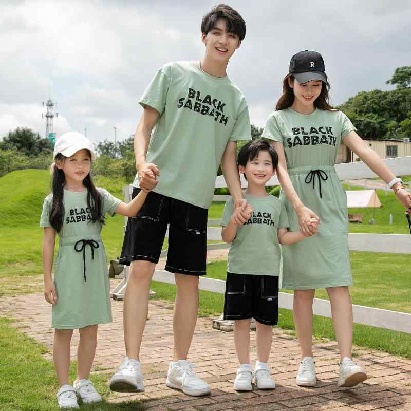楽天カラフル365マーケット親子服 旅行服 レディース メンズ 大人 キッズ 子供 赤ちゃん ベビー 親子 お揃い ペアルック 家族 リンクコーデ Tシャツ トップス ワンピース 夏
