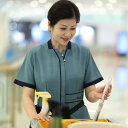 ハウスキーパー 制服 清掃員 ユニフォーム 快適 清潔感 爽やか 家事代行 家政婦 レディース メンズ レディース兼 清掃 ホテル エレガント クリーニング ハ...
