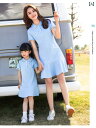 親子服 旅行服 レディース 大人 キッズ 子供 親子 お揃い ペアルック 家族 リンクコーデ ドレス ワンピース ポロ襟 夏 シンプル