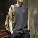 メンズ 厚手 綿 ノースリーブ Tシャツ 夏 ラウンドネック トレーニング 半袖 ベスト アウターウェア スポーツ ベスト メンズ タンクトップ ファッション かっこいい ゆったり