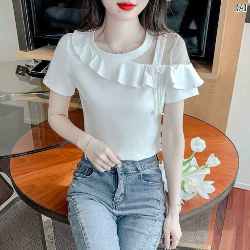 レディース 夏 トップス シャツ 大人 かわいい ガーリー サマー 婦人服 快適 女性 フリル 半袖 t おしゃれ ファッション オフショルダー レディース 夏 トップス シャツ 大人 かわいい ガーリー サマー 婦人服 快適 女性 フリル 半袖 t おしゃれ ファッション オフショルダー