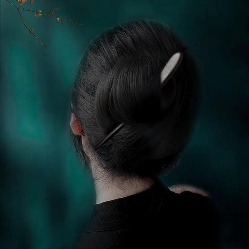 ヘアアクセサリー かんざし ヘアピン 黒檀 木 頭 髪飾り 髪留め 魅惑 ギフト レトロ おしゃれ レトロ レディース シンプル 大人式 母の日 クラシックモダン 装飾品 撮影 小道具 レディース
