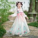 民族衣装 コスプレ キッズ 子供服 女の子 漢服 チャイナ風 唐 パフォーマンス イベント 写真撮影 衣装 レトロ レトロ 伝統 衣装 フェアリー