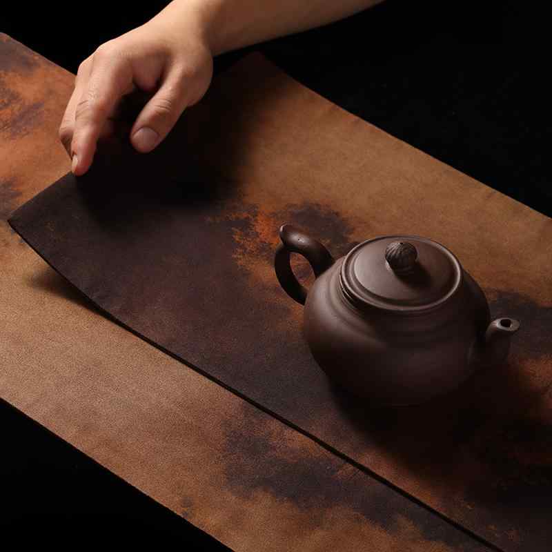 プレースマット 中国 瞑想 ティーテーブル 防水 ティーマット レトロ コーヒーテーブル テーブルクロス ランチョンマット