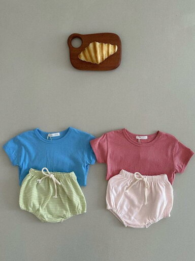 Tシャツ パンツ セット キッズ 子供 おしゃれ ファッション 赤ちゃん品 ベビー 夏 韓国 コットン プルオーバー 半袖 ストライプ 2点セット 男の子 女の子 Tシャツ パンツ セット キッズ 子供 おしゃれ ファッション 赤ちゃん品 ベビー 夏 韓国 コットン プルオーバー 半袖 ストライプ 2点セット 男の子 女の子