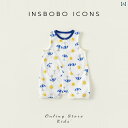 ベビー 子供服 キッズ ノースリーブロンパース メンズ レディース兼 かわいい おしゃれ 着やい 動きやい 快適 韓国 外遊び レジャー お着替え 旅行 学校 ...
