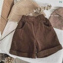 メンズ レディース パンツ 柔らか ワックス レトロ 韓国 子供用 コーデュロイ 七分 ベビー ユニセックス ブーツ 秋