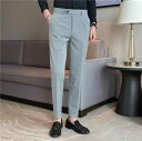 スラックス メンズ ファッション スーツ パンツ ビジネス フォーマル カジュアル スタイリッシュ ズボン ロング ストレート スリムフィット 秋 メンズ 衣料品 面接 仕事 紳士服