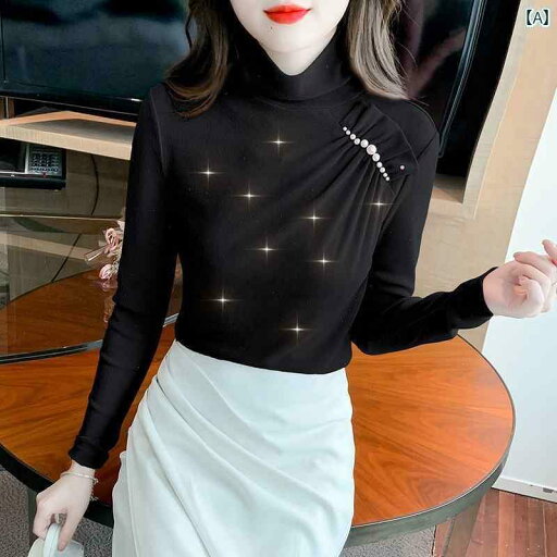 レディース トップス シャツ 春 ハイネック 長袖 メッシュ T ウエスタン 小さい スリムフィット レディース トップス シャツ 春 ハイネック 長袖 メッシュ T ウエスタン 小さい スリムフィット