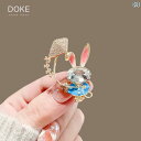 レディース アクセサリー ブローチ 凧 ウサギ クリスタル ハイエンド かわいい 精巧 コサージュピン コート ジャケット
