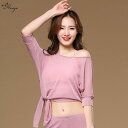 ベリーダンス 練習服 トップス セクシー メッシュ バット スリーブ レディース 大人 オリエンタル ダンス 服 トレーニングウェア シフォン エレガント
