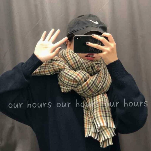 マフラー レトロ スカーフ 女性 冬 暖かい チェック柄 ショール 韓国 カレッジ カップル マフラー レトロ スカーフ 女性 冬 暖かい チェック柄 ショール 韓国 カレッジ カップル