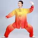 カンフー服 太極拳ウェア 武術着 体操 スポーツ トレーニングウェア 中国 太極拳 練習 競技 パフォーマンス エレガント メンズ レディース