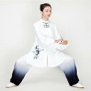 カンフー服 太極拳ウェア 武術着 体操 スポーツ トレーニングウェア 中国 太極拳 練習 競技 パフォーマンス エレガント メンズ レディース
