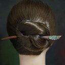 ヘアヘアアクセサリー かんざし ヘアピン 木 頭 花柄 髪飾り 髪留め 大人式 母の日 ギフト レトロ おしゃれ モダン チャイナ風 レトロ レディース シンプ...