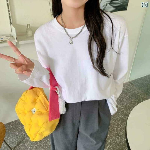 レディース 綿 シャツ 長袖 T 女性 秋冬 小さい 白い プルオーバー 秋 トップス レディース 綿 シャツ 長袖 T 女性 秋冬 小さい 白い プルオーバー 秋 トップス