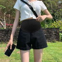 マタニティ ショートパンツ キュロット ワイドパンツ リネン 薄手 夏 カジュアル ゆったり 快適 妊婦 レディース マタニティウェア