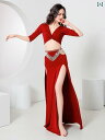 ベリーダンス 服 練習着 ハイウエスト パール オリエンタル ダンス パフォーマンス ウェア 練習 セット
