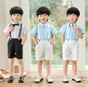 スーツ キッズ 子供 おしゃれ ファッション 男の子 半袖 シャツ ショートパンツ セット イベント パフォーマンス 衣装 アカデミック ボーイズ