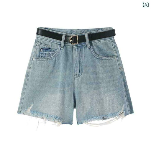 夏 カジュアル パンツ デニム ショート 薄型 ホット 女性 ハイウエスト スリム エッジ リッピング スタイリッシュ a ライン ショーツ 夏 カジュアル パンツ デニム ショート 薄型 ホット 女性 ハイウエスト スリム エッジ リッピング スタイリッシュ a ライン ショーツ