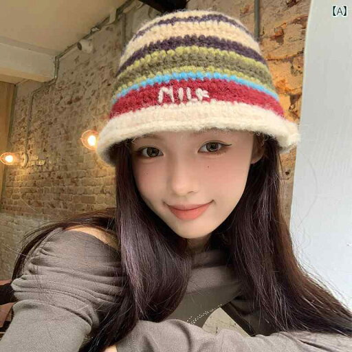 ニット帽 カジュアル 帽子 レディース 女の子 耳保護 秋冬 レディース コントラスト ストライプ ウール フィッシャーマン ハット かわいい ニット帽 カジュアル 帽子 レディース 女の子 耳保護 秋冬 レディース コントラスト ストライプ ウール フィッシャーマン ハット かわいい