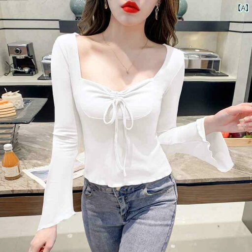 レディース トップス 大人 かわいい 魅惑的 シャツ 春 女性年 婦人服 ユニーク シック ショート レディース トップス 大人 かわいい 魅惑的 シャツ 春 女性年 婦人服 ユニーク シック ショート