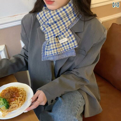 レディース チェック柄 ニット スカーフ 冬 韓国 春秋ぴったり 暖かいマフラー 学生 ガールズ レディース チェック柄 ニット スカーフ 冬 韓国 春秋ぴったり 暖かいマフラー 学生 ガールズ