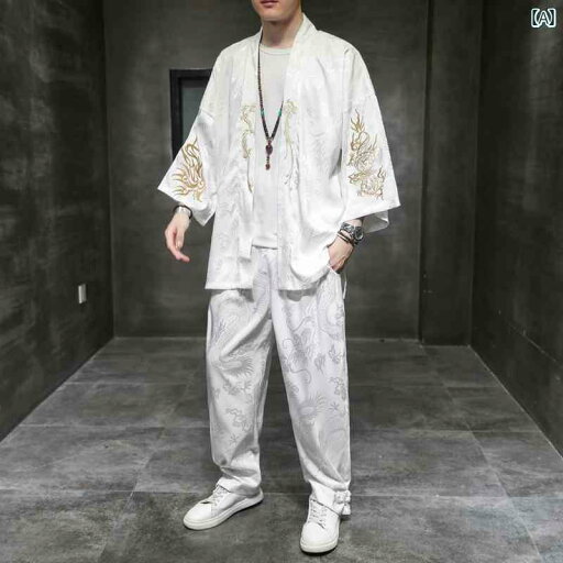 メンズ 唐 スーツ 極 薄冷感 中華風 漢 スー ツー レトロ 瞑想 道教 ローブ メンズ 唐 スーツ 極 薄冷感 中華風 漢 スー ツー レトロ 瞑想 道教 ローブ