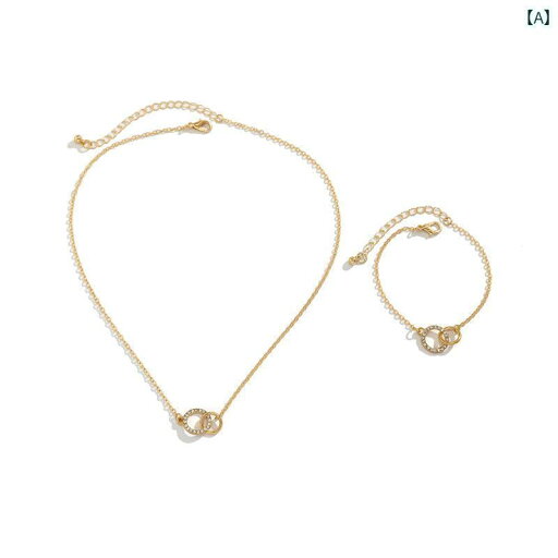 夏 ネックレス チェーン アクセサリー ブレスレット おしゃれ 連動 セット アメリカ シンプル 優雅 ファッション お姫様 鎖骨 夏 ネックレス チェーン アクセサリー ブレスレット おしゃれ 連動 セット アメリカ シンプル 優雅 ファッション お姫様 鎖骨