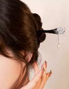 ヘアアクセサリー かんざし ヘアピン 木 パール 銀 手工 頭 髪飾り 髪留め 魅惑 ギフト レトロ おしゃれ レトロ レディース シンプル 大人式 母の日 ク...