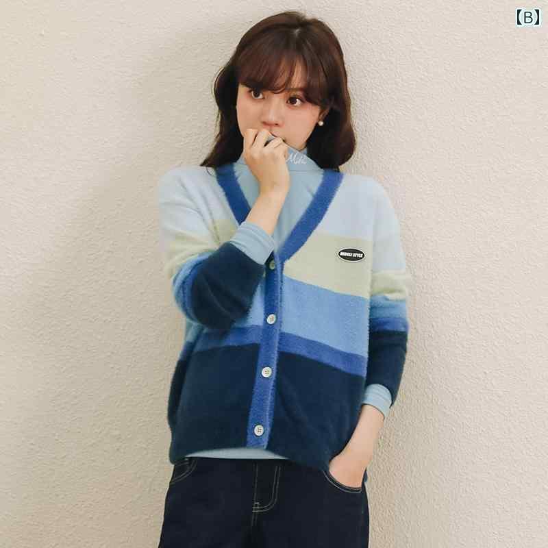 マタニティウェア 秋 トップス 春秋 アウター セーター カーディガン コート 秋冬 妊娠 ニット 女性
