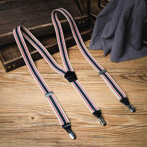サスペンダー 英国 レトロ ストライプ 3クリップ ユニセックス 大人 韓国 メンズ 幅25cm長さ120cm シンプル PU ショルダーストラップ サスペンダー 英国 レトロ ストライプ 3クリップ ユニセックス 大人 韓国 メンズ 幅25cm長さ120cm シンプル PU ショルダーストラップ