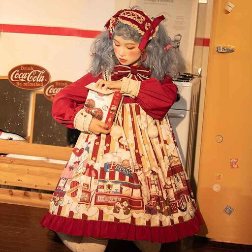 ロリータ ドレス プリンセス Aライン ヴィクトリアン 調 お姫様 おぎ話 リボン フリル 装飾 ファッション ドール ロリータ ドレス プリンセス Aライン ヴィクトリアン 調 お姫様 おぎ話 リボン フリル 装飾 ファッション ドール