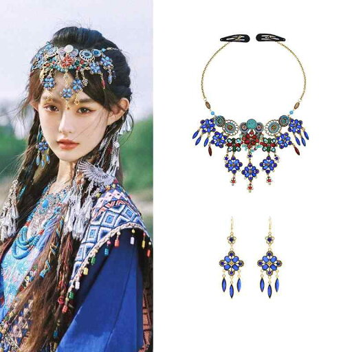 エスニック レディース アクセサリー 雑貨 エキゾチック ヘアアクセサリー 額チェーン タッセル ボヘミアン イヤーフック ピアス ネックレス レトロ 頭飾り エスニック レディース アクセサリー 雑貨 エキゾチック ヘアアクセサリー 額チェーン タッセル ボヘミアン イヤーフック ピアス ネックレス レトロ 頭飾り
