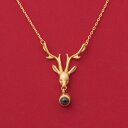 ペンダント ネックレス マントラ ペンダント 小さめ 枝角 鎖骨 チェーン レディース クリスマス 誕生日 ギフト ガールフレンド