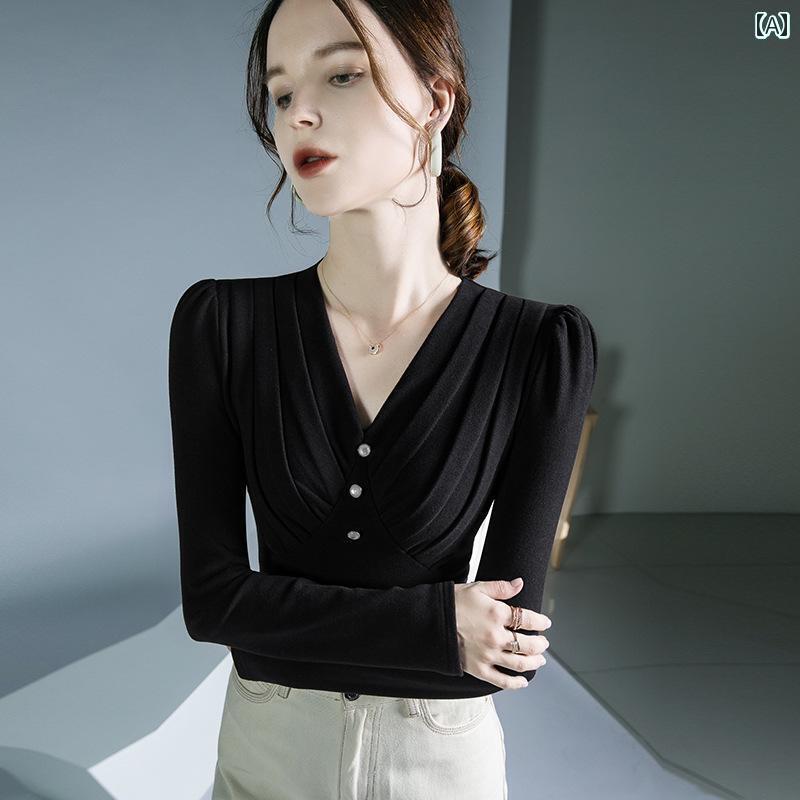 トップス 社交ダンス レディース 冬 モダン 長袖 ドイツ ベルベット ボディダンス 練習 服 女性 ラテン トレーニング 服