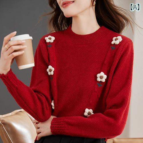 トップス ジャケット レディース かわいい 赤 クリスマス セーター 干支年 赤 セーター カーディガン ニット 厚手 洋 ウェア アウター 冬 トップス ジャケット レディース かわいい 赤 クリスマス セーター 干支年 赤 セーター カーディガン ニット 厚手 洋 ウェア アウター 冬