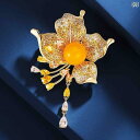 ジャケット コート ブローチ おしゃれ レディース アクセサリー ハイエンド タッセル 蜜蝋 フラワー コサージュ スーツ ブローチ 服 ピン アクセサリー