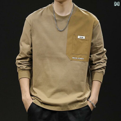 メンズ 綿 長袖 Tシャツ ゆったり 大きいサイズ 春 インナー ベース スウェットシャツ トレーナー 春秋 メンズ 綿 長袖 Tシャツ ゆったり 大きいサイズ 春 インナー ベース スウェットシャツ トレーナー 春秋