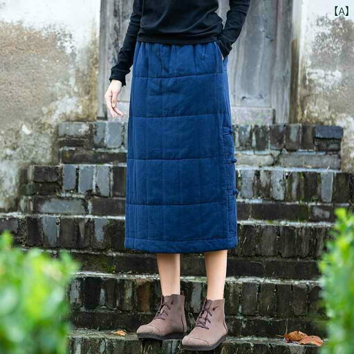 スカート レディース リネン 厚手 ストレート 冬 レトロ 文学 芸術 ストライプ キルト 暖かい エスニック 綿 スカート レディース リネン 厚手 ストレート 冬 レトロ 文学 芸術 ストライプ キルト 暖かい エスニック 綿