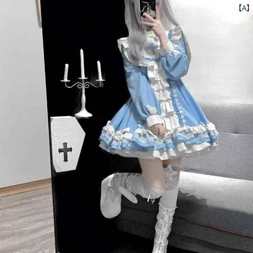ロリータ ドレス プリンセス Aライン ヴィクトリアン 調 お姫様 おぎ話 リボン フリル 装飾 ファッション ドール ゴシック ロリータ ドレス プリンセス Aライン ヴィクトリアン 調 お姫様 おぎ話 リボン フリル 装飾 ファッション ドール ゴシック