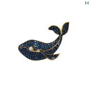 ジャケット コート ブローチ レディース おしゃれ 入学式 セレモニー ハイエンド ブルー ラトーン クジラ スーツ コサージュ アクセサリー 衣類 ピン