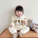 女の子 赤ちゃん 秋服 かわいい クマ カバー オール ベビー 秋 カジュアル バッグ 服 外出 メンズ クロール スーツ ユニセックス