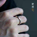 指輪 メビウスリング HIPIHOP シルバーリング メンズ レディース カップル 韓国 シンプル 人差し指リング 調節可能 リングジュエリー