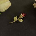 ブローチ おしゃれ レトロ コサージュ バラ スーツ アクセサリー レディース ギフト 胸花 アクセサリー スーツ 魅惑