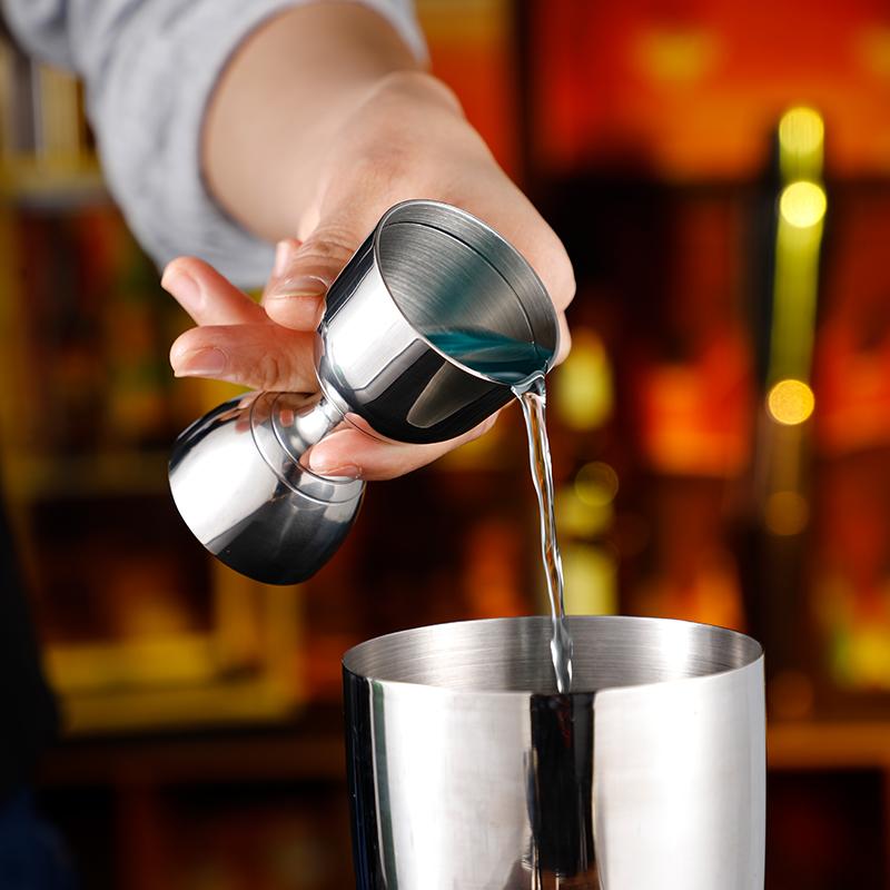 ステンレス インド風 両 メジャー バー バーテンダー ワイン オンス カップ ミキシング 計量カップ 30ml 60ml