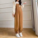 パンツ マタニティ サロペット 春秋 小柄さん カジュアル マタニティパンツ ワイド 大きいサイズ 春 物