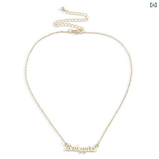 レディース ネックレス アクセサリー ダブル イレブン ベビー ガール レター ネックレス 女性 アメリカ シンプル 小さくて 精巧 鎖骨 チェーンチョーカー レディース ネックレス アクセサリー ダブル イレブン ベビー ガール レター ネックレス 女性 アメリカ シンプル 小さくて 精巧 鎖骨 チェーンチョーカー