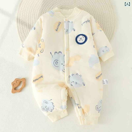 ロンパース かわいい ベビー 服 秋冬 綿 100 % 厚手 新生児 ワンピース 120 グラム キルティング ベビー ベスト モンク スーツ ロンパース かわいい ベビー 服 秋冬 綿 100 % 厚手 新生児 ワンピース 120 グラム キルティング ベビー ベスト モンク スーツ