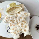 ロンパース かわいい ベビー 冬用 外出着 かわいい 水玉 ボディスーツ 肥厚 メンズレディース ベビー 服 ジャンプ スーツ 秋冬用 コットンコート
